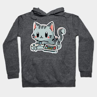 Cat playing games Hoodie